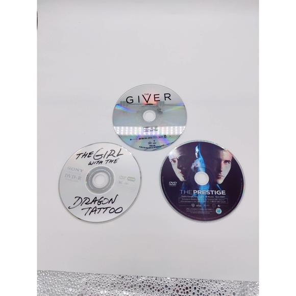 Movie DVD Lot The Girl With The Dragon Tattoo The Giver The Prestige 3 DVDs Teen - Picture 12 of 13
